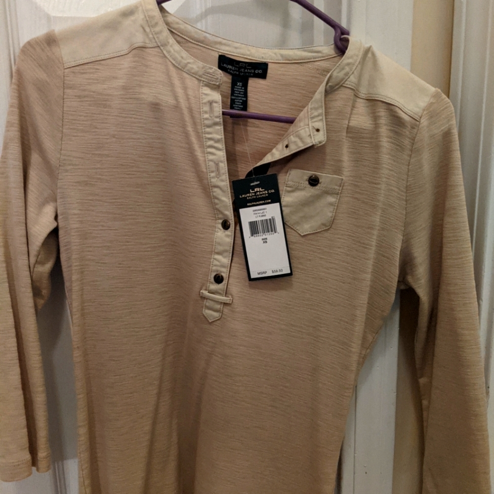 Woman XS Ralph Lauren  long sleeve shirt. $20 with Tickets